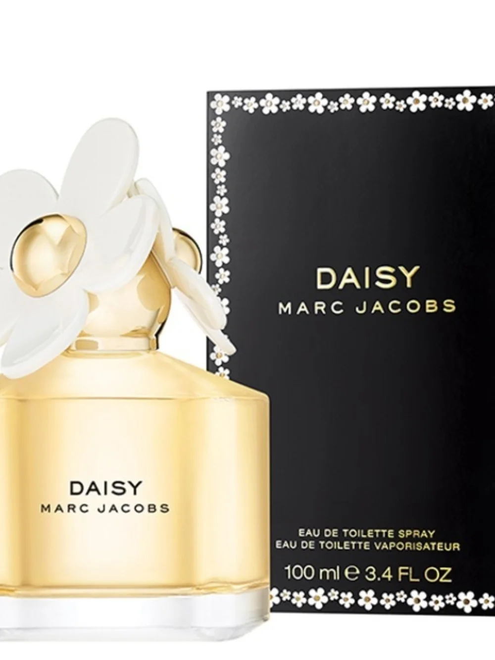 Marc Jacobs Daisy Perfume Bottle - White & Gold Accents - Picture 1 of 3